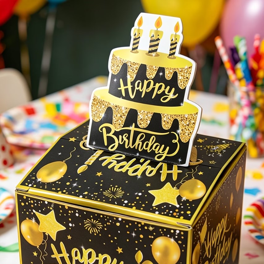 Birthday Money Pulling Gift Box Set Surprise Cash Gift Box Birthday Party Gift for Men Women