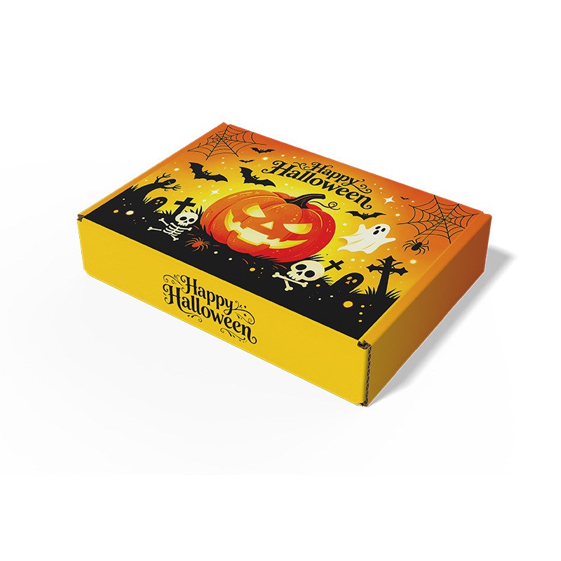 4pcs Halloween Mailer Box Random Design Candy Snack Gift Box Treat Packaging Halloween Party