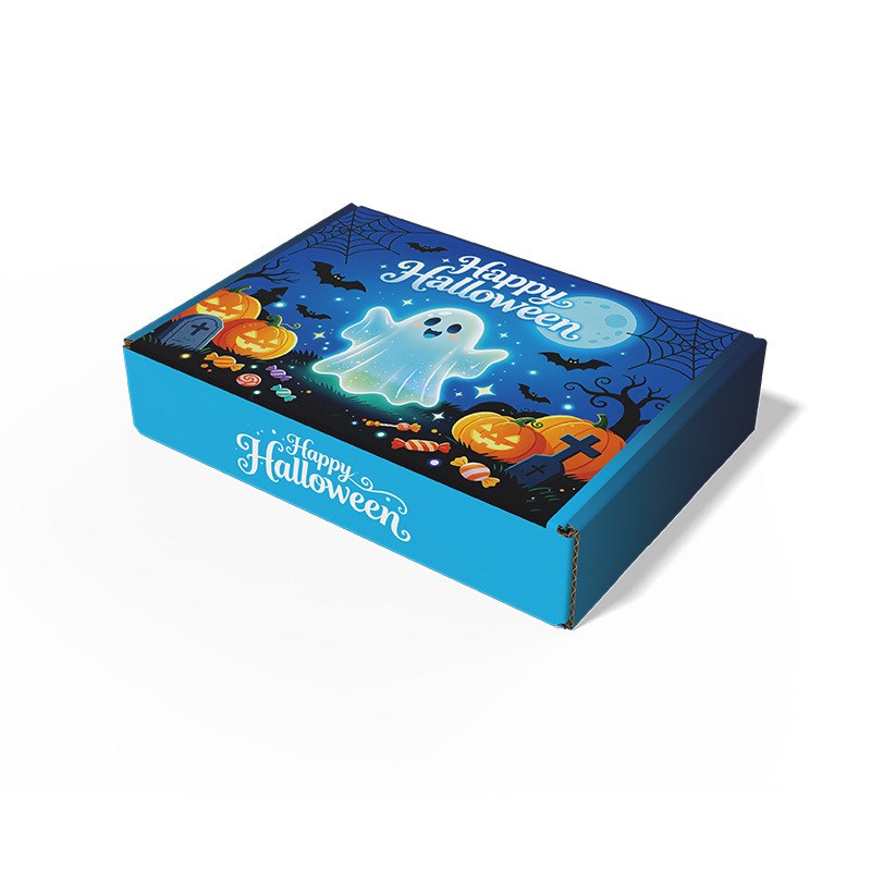 4pcs Halloween Mailer Box Random Design Candy Snack Gift Box Treat Packaging Halloween Party