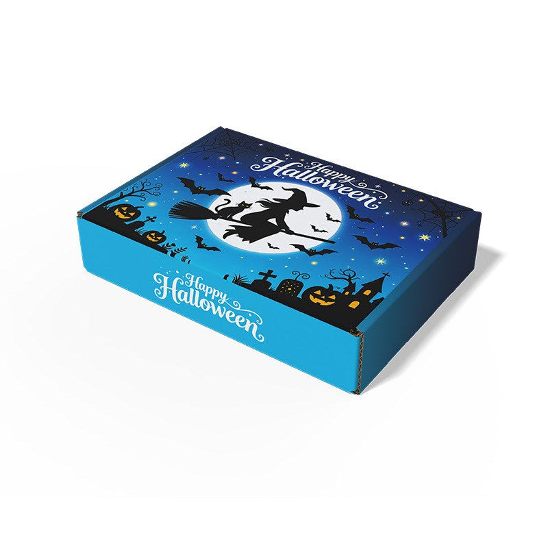 4pcs Halloween Mailer Box Random Design Candy Snack Gift Box Treat Packaging Halloween Party