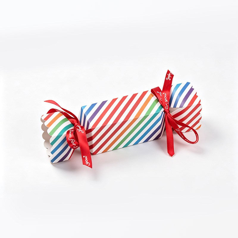 10pcs Christmas Candy Shaped Gift Box Perfect for giveaways, treats, and small gifts