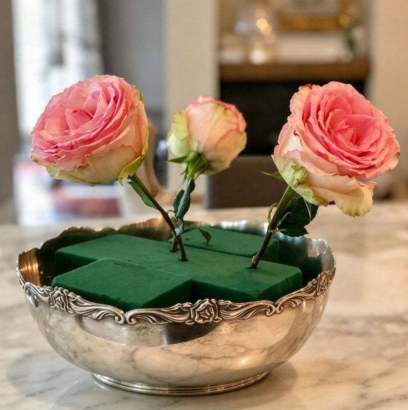 1 Box Floral Foam | 40 Bricks per Box | Green Foam for Fresh & Artificial Flower Bouquet Arrangement