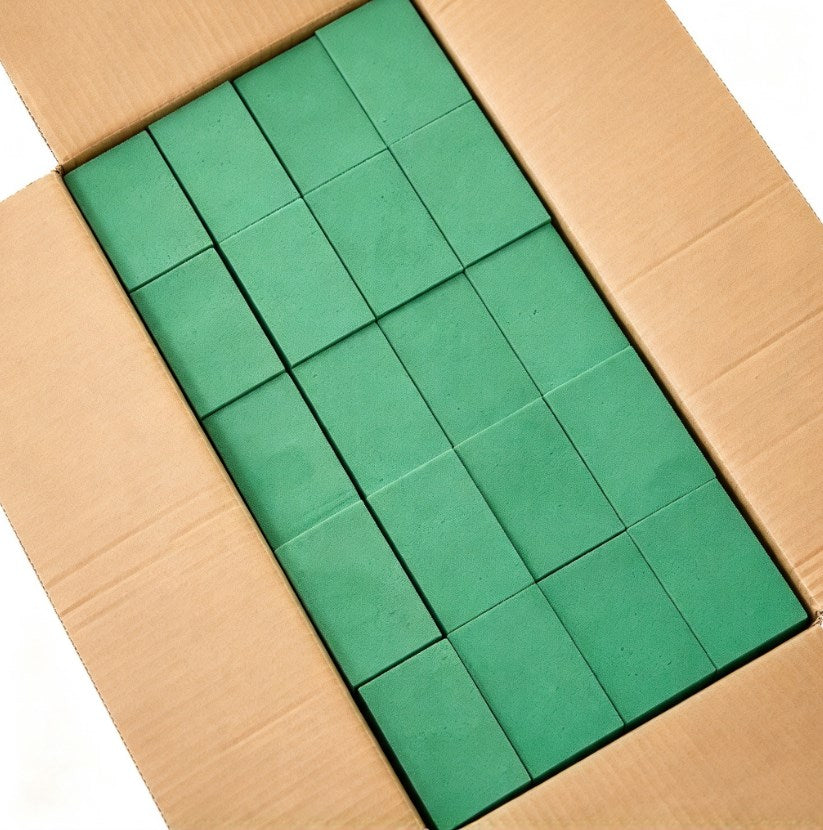 1 Box Floral Foam | 40 Bricks per Box | Green Foam for Fresh & Artificial Flower Bouquet Arrangement