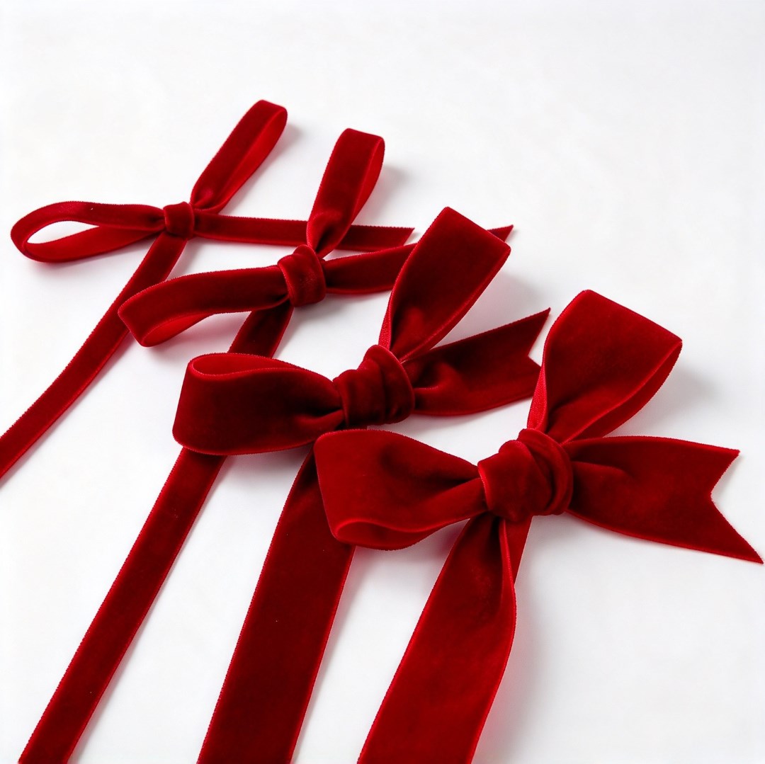 5 Meters Wine Red Velvet Ribbon Soft Fabric Ribbon for Gift Wrapping Flower Bouquet Wedding DIY Craf