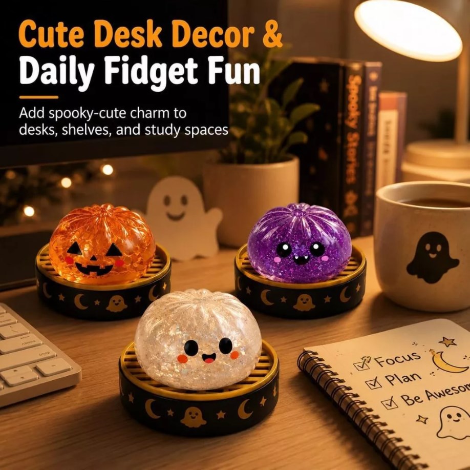 Siopao Dumpling Halloween Blind Box Squishy Toy Ghost Pumpkin Mystery Surprise