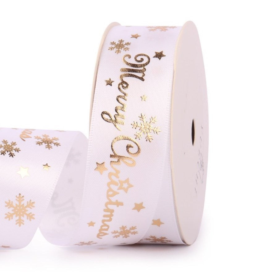 25yards 2.5cm decoration Christmas ribbon gift box gift packaging ribbon cake baking bow