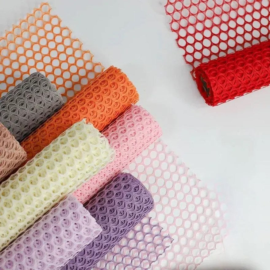 1roll | Flower Wrapping Mesh Roll Circle Net Hollow Floral Bouquet Decoration Wrap