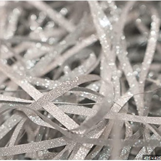 GLITTER Shredded Paper | Colorful Paper Gift Packaging | Paper Fillers Crinkled 20/100 grams