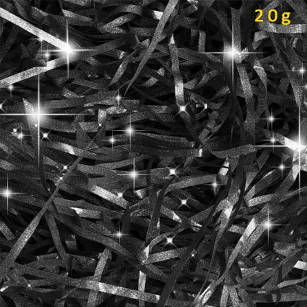 GLITTER Shredded Paper | Colorful Paper Gift Packaging | Paper Fillers Crinkled 20/100 grams