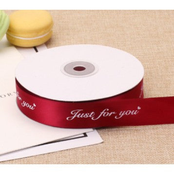 (45 Yards) 1cm 2.5cm Colorful just for you Ribbon Roll Gift Flower Wrapping Decorations II