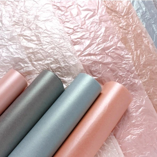 20pcs | Pearlescent Inner paper for flower bouquet wrapper pearl paper