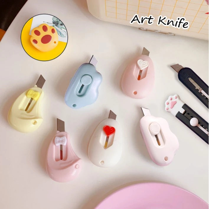 Cute Art Knife Mini Cutter utility Knife Stationary School Supplies