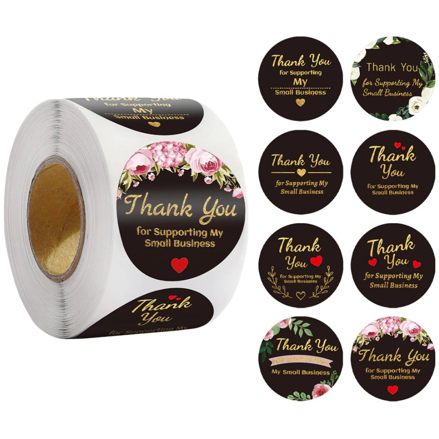 500 sheets | More Designs Stickers | self-adhesive label sealing packaging label | 2.5 cm / 1 inch