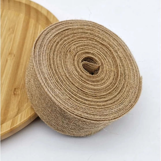 (10meters/roll) DIY craft material for horticultural decoration of natural jute silk and hemp ribbon