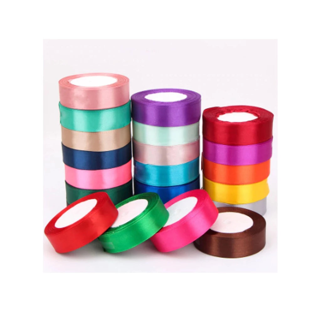 (25 yards/roll) 2.5cm Satin Ribbon Wholesale Gift Packing Christmas decoration Ribbons roll fabric