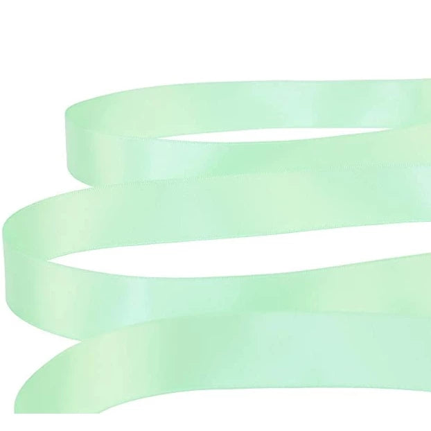 (0.6cm, 1cm, 2cm, 4cm, 5cm) MINT GREEN 5 Yards High Quality Satin Ribbon High Quality Ribbon