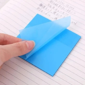 50Sheets Transparent Memo Pads Waterproof Self-Adhesive Sticky Notes