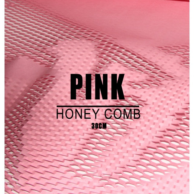 Honeycomb Kraft / Red 1 meter Wrapping Paper packaging | Eco friendly bubblewrap alternative
