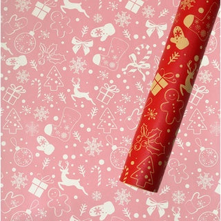 5 Sheets/roll CHRISTMAS Kraft Gift Wrapper Christmas Gift Present Paper Gift paper