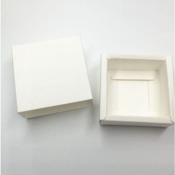 Small 10cps Carton folding jewelry box gift | box small square drawer box