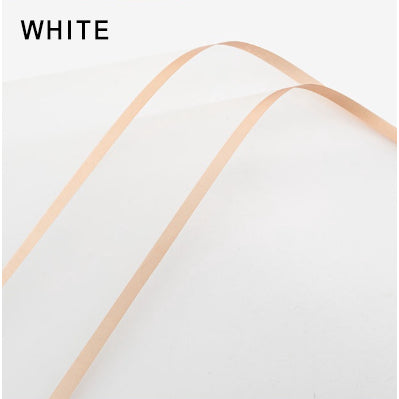 20pcs Gold Edge Waterproof Floral Wrapping Paper Sheets Frosted Bouquet Packaging Paper