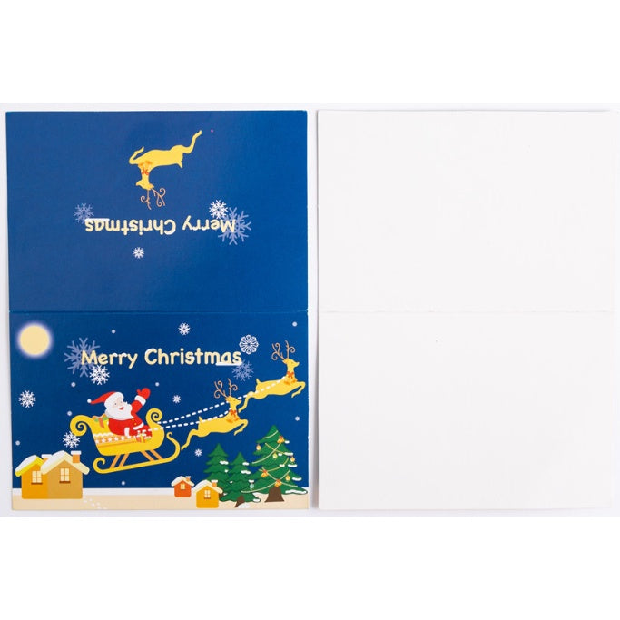 1pc New Christmas greeting card Christmas cute cartoon small card gift message card