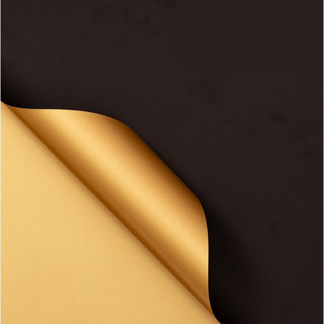 20Pcs | Two Tone GOLD color flower wrapping paper