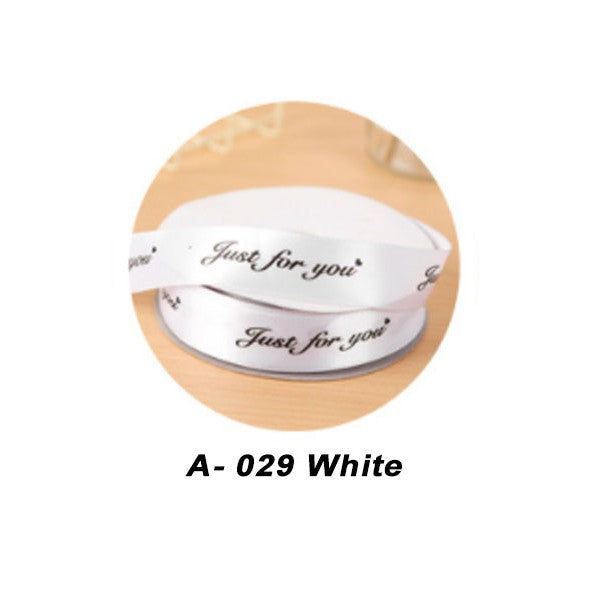 (45 Yards) 1cm 2.5cm Colorful just for you Ribbon Roll Gift Flower Wrapping Decorations II