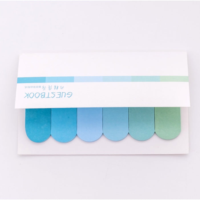 Gradient Color Sticky Notes Self-Adhesive Novelty Mini Memo Pad Label Sticky Notes