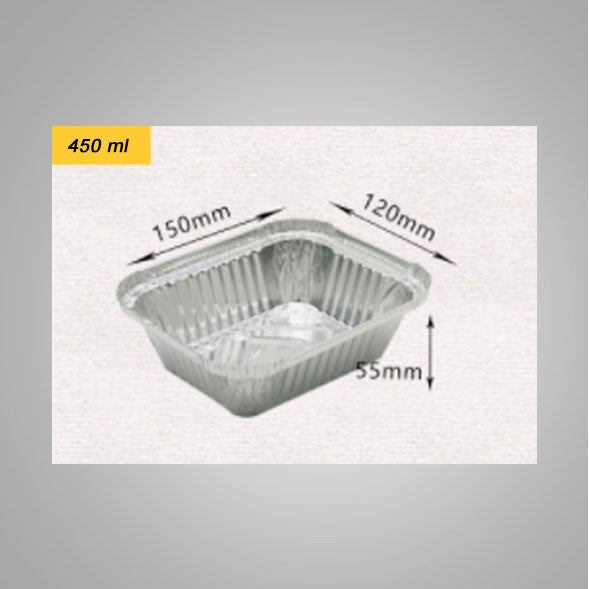 10pcs Aluminum food Trays with Lid disposable lunch box food container Aluminum tray