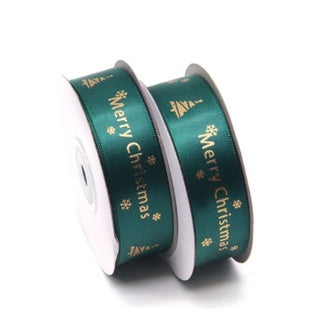 25 yards 2.5 cm Christmas Gift ribbon Wrapping merry christmas Gift satin Ribbon
