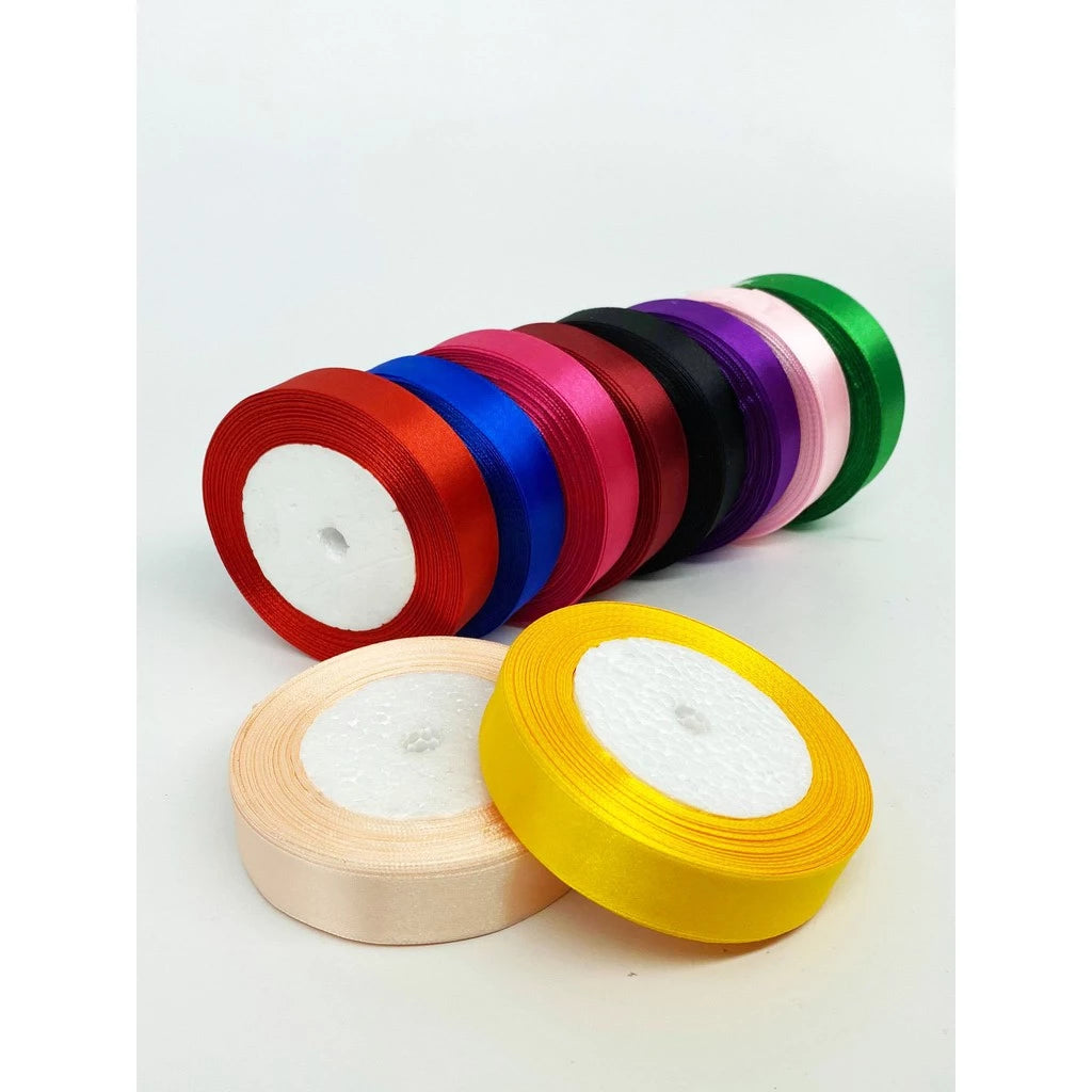(25 yards/roll) 2cm Satin Ribbon Wholesale Gift Packing Christmas decoration Ribbons roll fabric