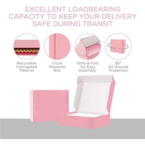 BABY PINK Mailer Corrugated Box ON HAND Carton boxcorrugated cardboard packaging
