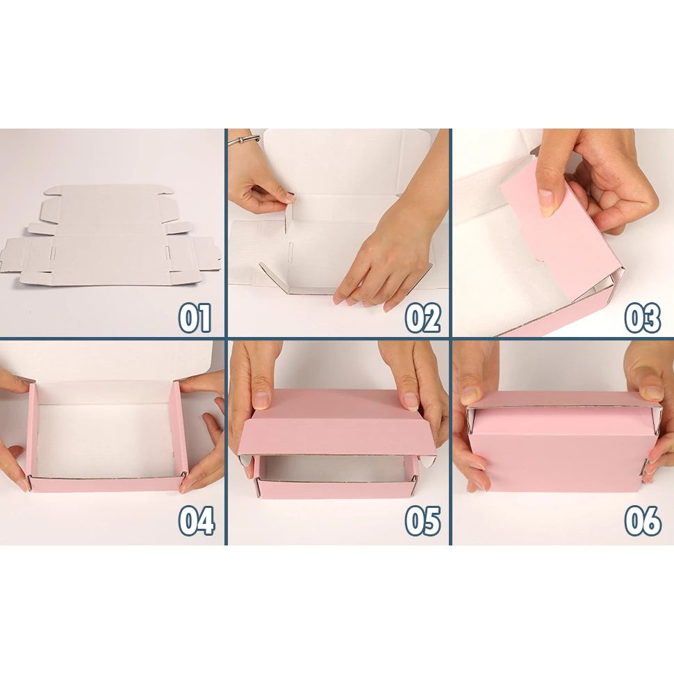 BABY PINK Mailer Corrugated Box ON HAND Carton boxcorrugated cardboard packaging