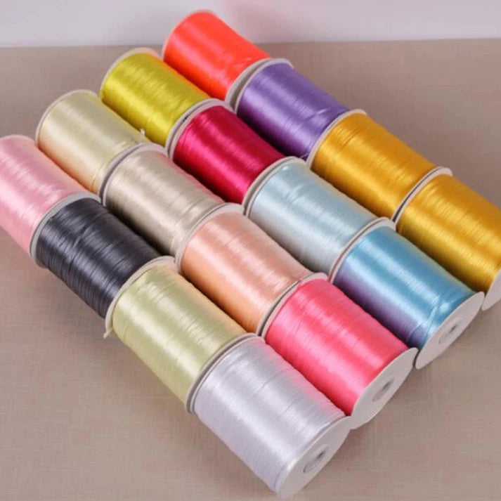 6mm Satin Ribbon for packing and bow & Garment Accessories 500m/550yards