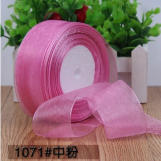 (1.5cm |50 yards/roll) organza ribbon wholesale gift wrapping decoration Christmas ribbons