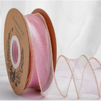 9m Wave Silk Korean Style Gold Edge Organza Ribbon Gift Wrapping Decoration Lace Ribbon