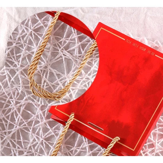 1pc Marble Paper Bag Premium Quality Gift Bags Gift Packaging Paper Bag