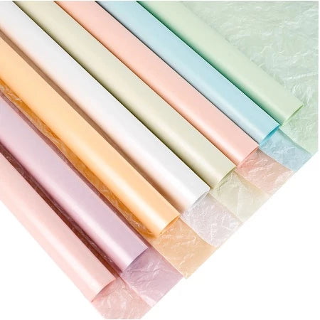 20pcs | Pearlescent Inner paper for flower bouquet wrapper pearl paper