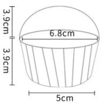 50pcs | Colorful Aluminum Foil Cupcake Liner Paper Cups Baking Muffin Liner