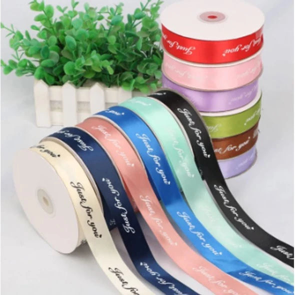 (45 Yards) 1cm 2.5cm Colorful just for you Ribbon Roll Gift Flower Wrapping Decorations II