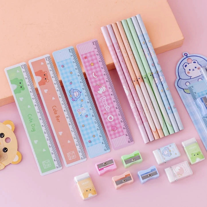 5 in1 Stationary Set Children's Pencils Stationary School Supplies Stationary Set For Kid's
