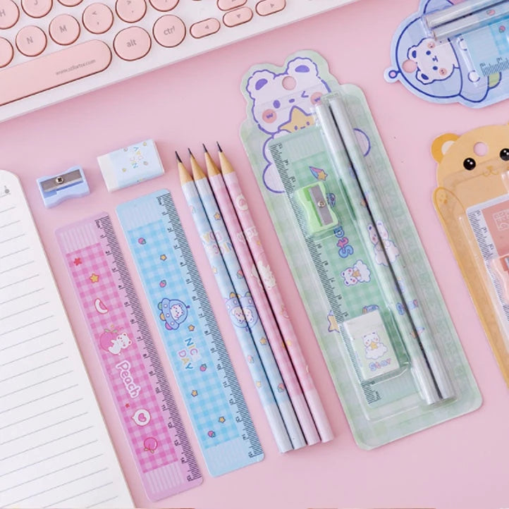 5 in1 Stationary Set Children's Pencils Stationary School Supplies Stationary Set For Kid's