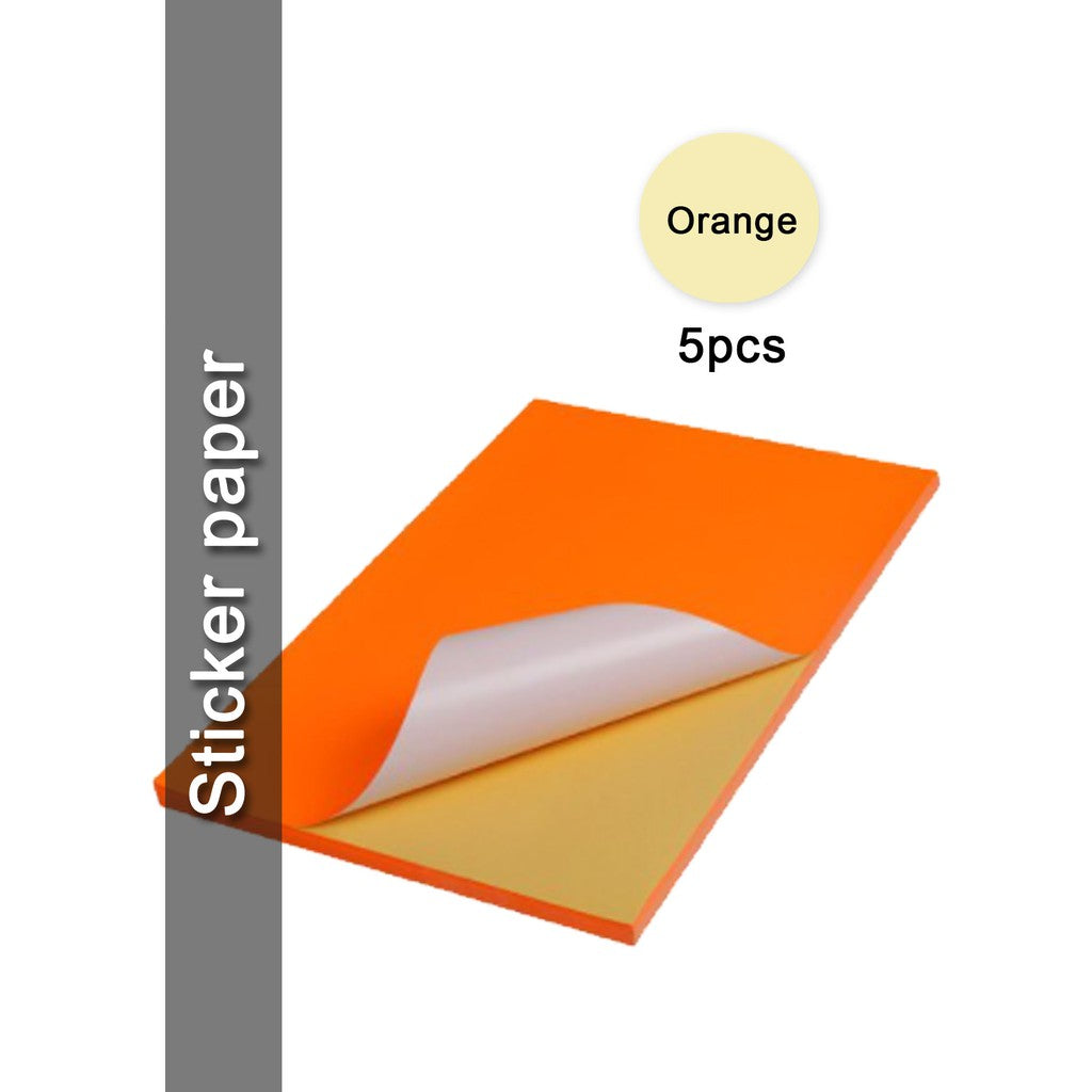 (5 | 10 pcs) Printable Inject Sticker paper Matte, Glossy & Kraft A4 | |A4 Sticker Paper