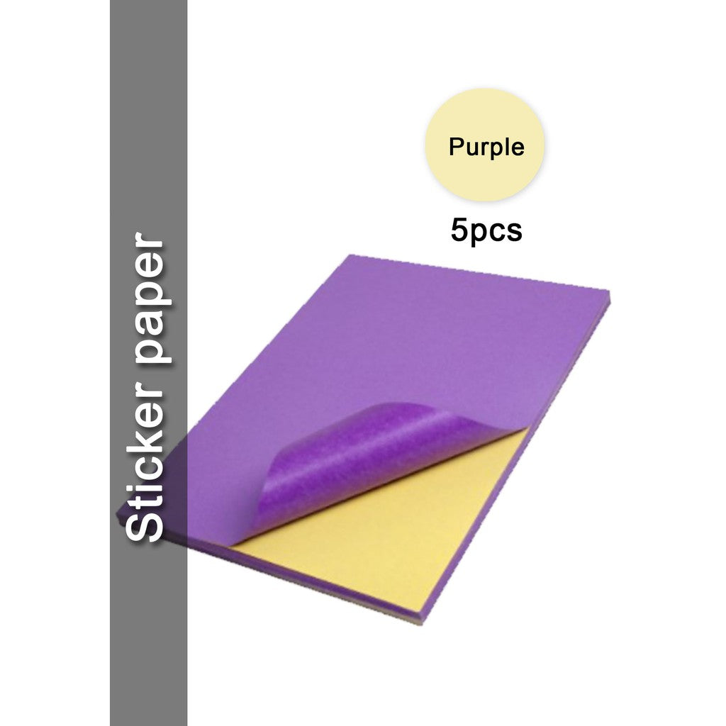 (5 | 10 pcs) Printable Inject Sticker paper Matte, Glossy & Kraft A4 | |A4 Sticker Paper