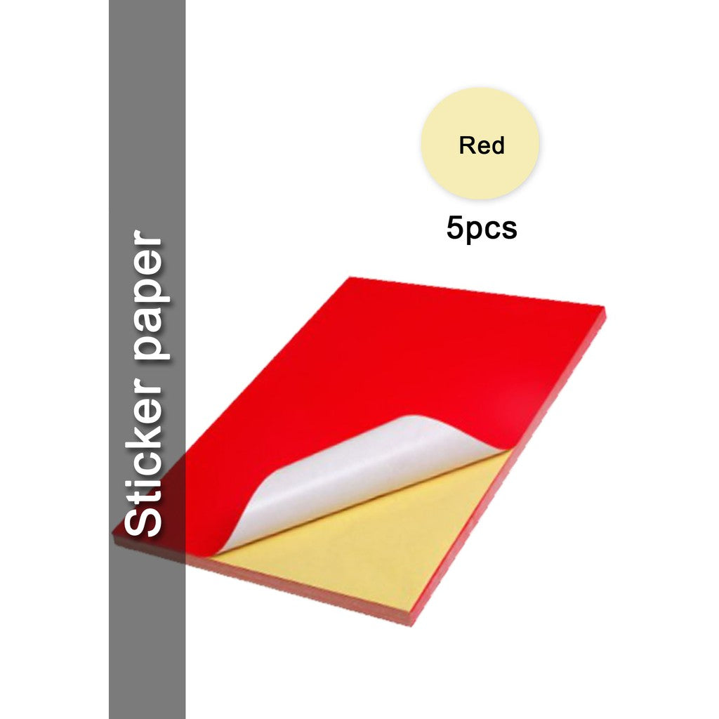 (5 | 10 pcs) Printable Inject Sticker paper Matte, Glossy & Kraft A4 | |A4 Sticker Paper