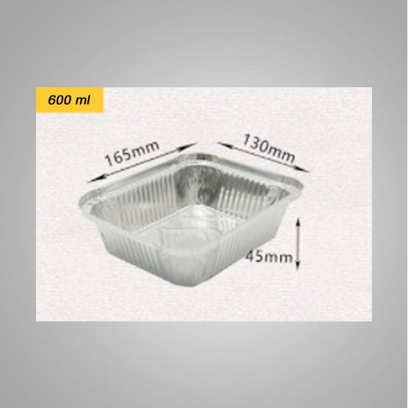 10pcs Aluminum food Trays with Lid disposable lunch box food container Aluminum tray