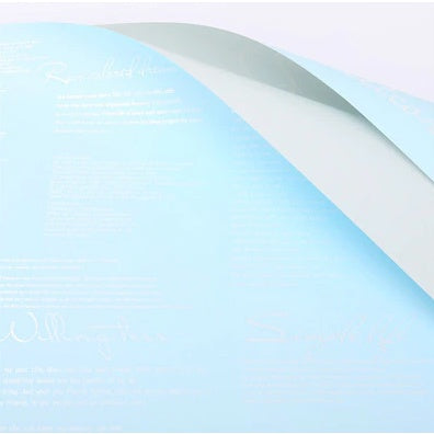 20pcs | Two-color English Letter Flower packaging Korean style wrapping paper