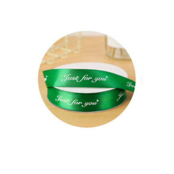 (45 Yards) 1cm 2.5cm Colorful just for you Ribbon Roll Gift Flower Wrapping Decorations II