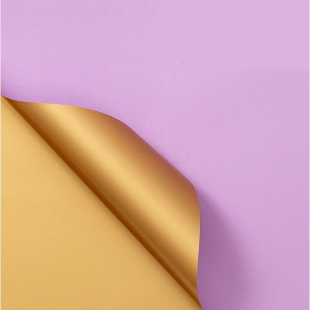 20Pcs | Two Tone GOLD color flower wrapping paper